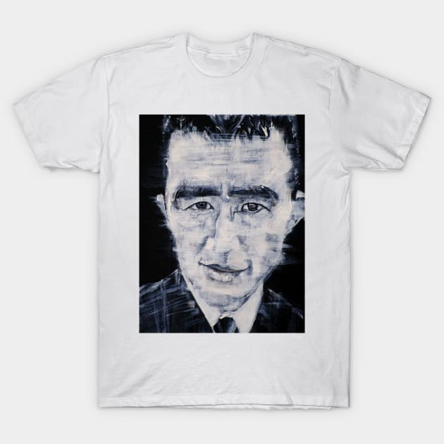 YUKIO MISHIMA acrylic portrait T-Shirt by lautir